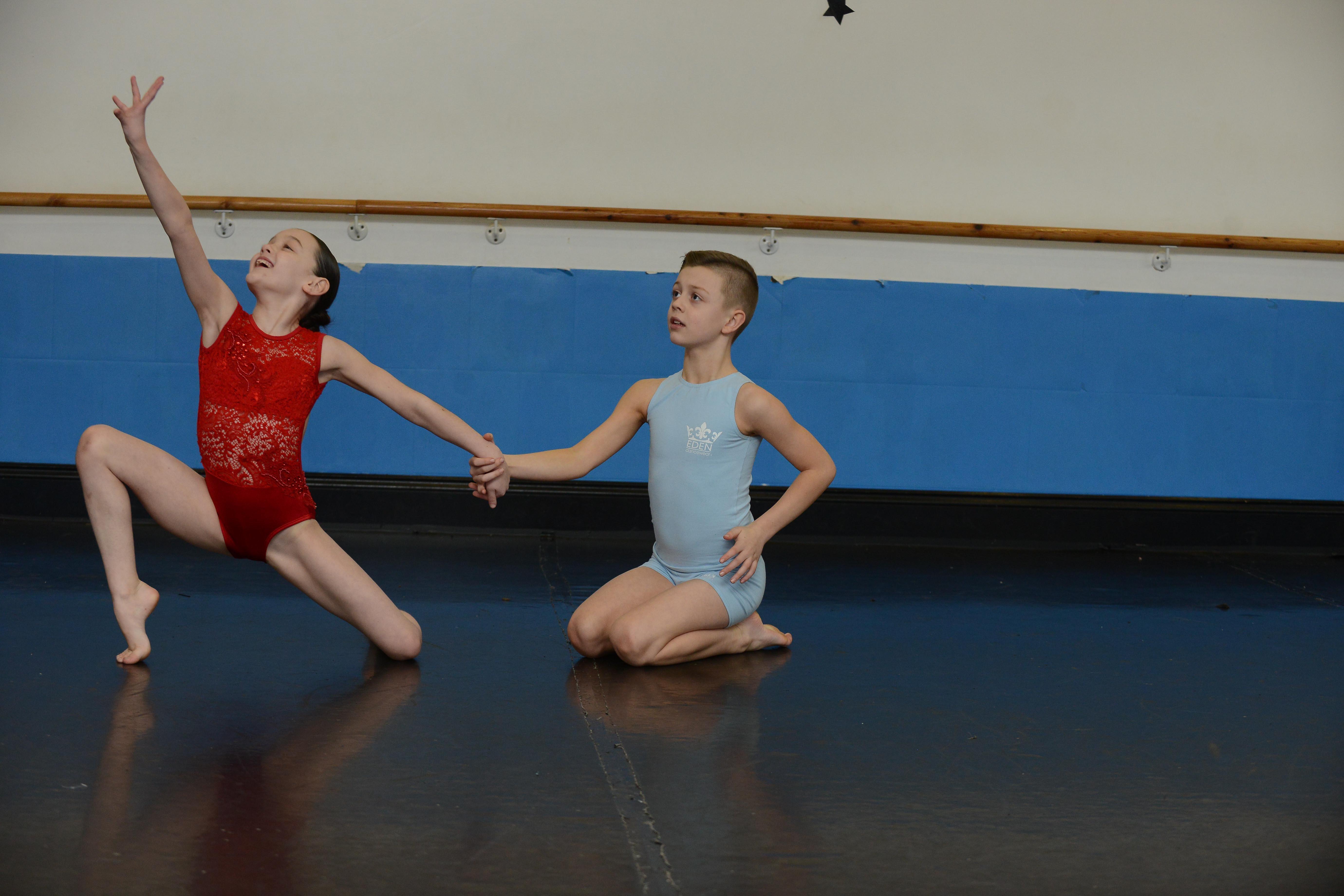 Lily and Joseph rehearse for The Greatest Dancer on BBC One.