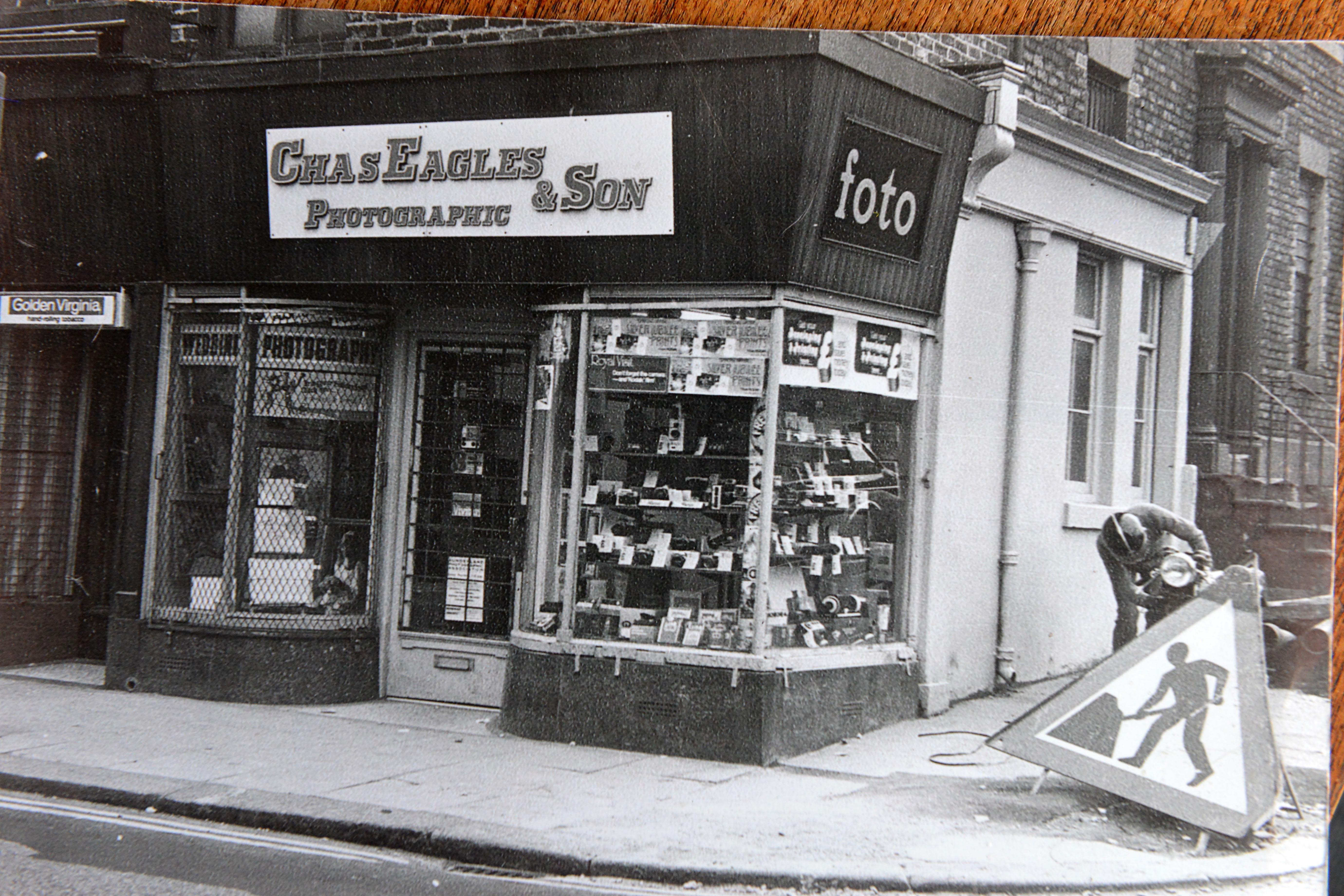 The first Charles Eagles and Son shop in Crowtree Road.