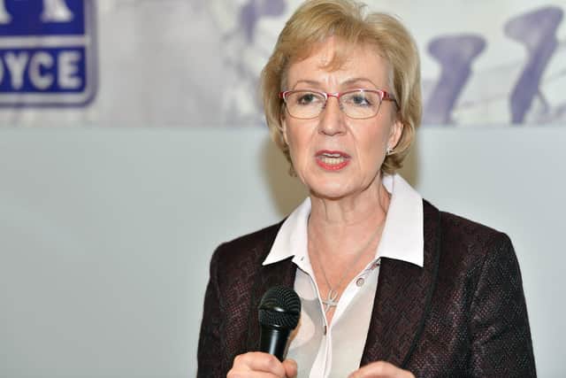 Andrea Leadsom, Secretary of State for Business visits Rolls-Royce at Washington. Picture by FRANK REID. 