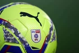 Sky Bet EFL Puma Hi-Vis match ball. (Photo by George Wood/Getty Images)