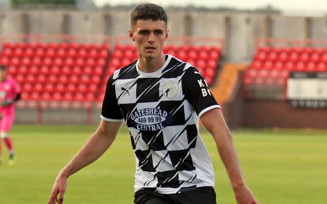 Gateshead defender Elliott Forbes is looking forward to the new National League season (Photo by Charles Waugh)
