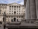 Members of the public in front of the Bank of England on October 3, 2022 in London, England