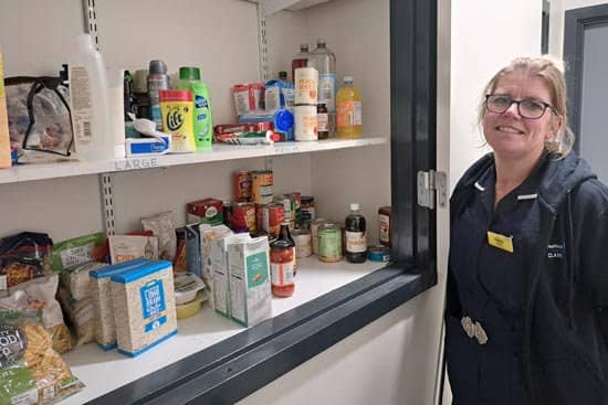 Foodbank on Ward 10 at Walsall Manor Hospital with Claire Cooper, Senior Sister.