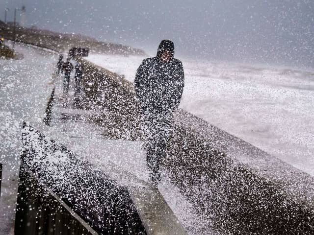 Storm Malik brought gusts of 147mph to the UK (image: Ritzau Scanpix/AFP/Getty Images)