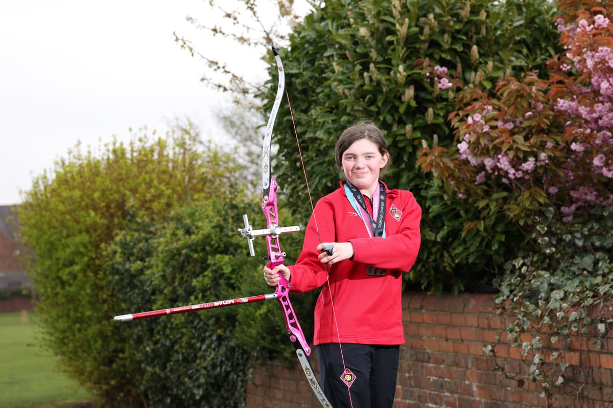 Young archer on target for success in the sport after ranking top in the UK