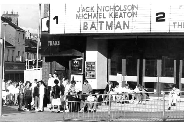 Queues to see Batman at the Cannon in Sunderland.