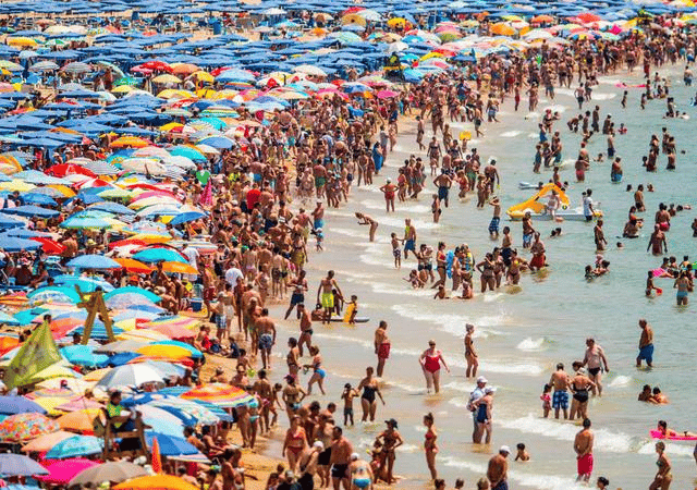 Spain (pictured), Greece and France are expected to be kept off the governments 'green list' when the second batch of destinations is revealed (David Ramos/Getty Images)