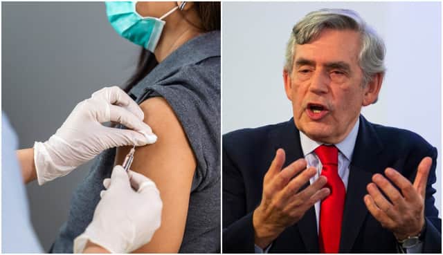 Gordon Brown has called for the mass vaccination of the world to be the primary focus of the G7 summit (Photos: Getty Images and Shutterstock)