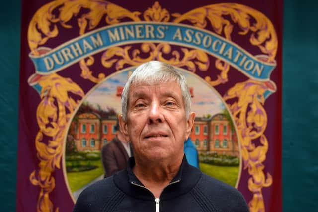 Alan Mardghum  DMA secretary and former miners and DMA lodge secretary at Wearmouth pit.