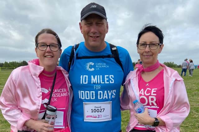 David Ansell took part in Race for Life as part of his mammoth challenge.