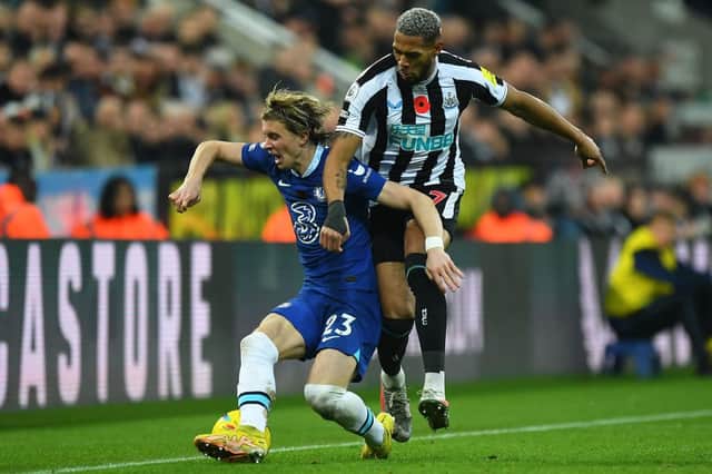 Conor Gallagher in action against Newcastle United.