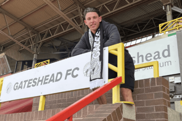 Former Sunderland defender Jordan Hunter has joined Gateshead (photo Gateshead FC)