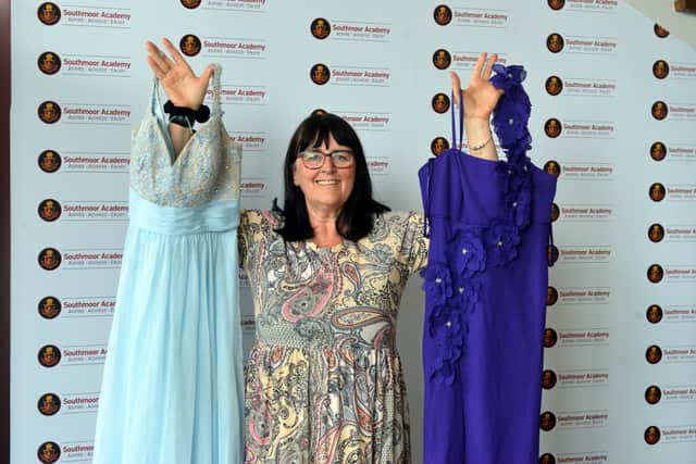 Over 50 prom dresses and suits have been donated.