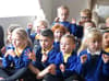 Watch as Seaham care home residents are taken back to school days in a sing along with primary school children