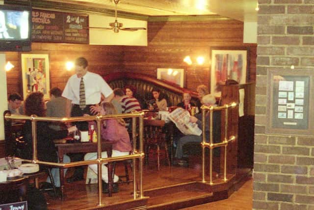 Johnny Ringo's was having a busy day when this photo was taken in 1997.