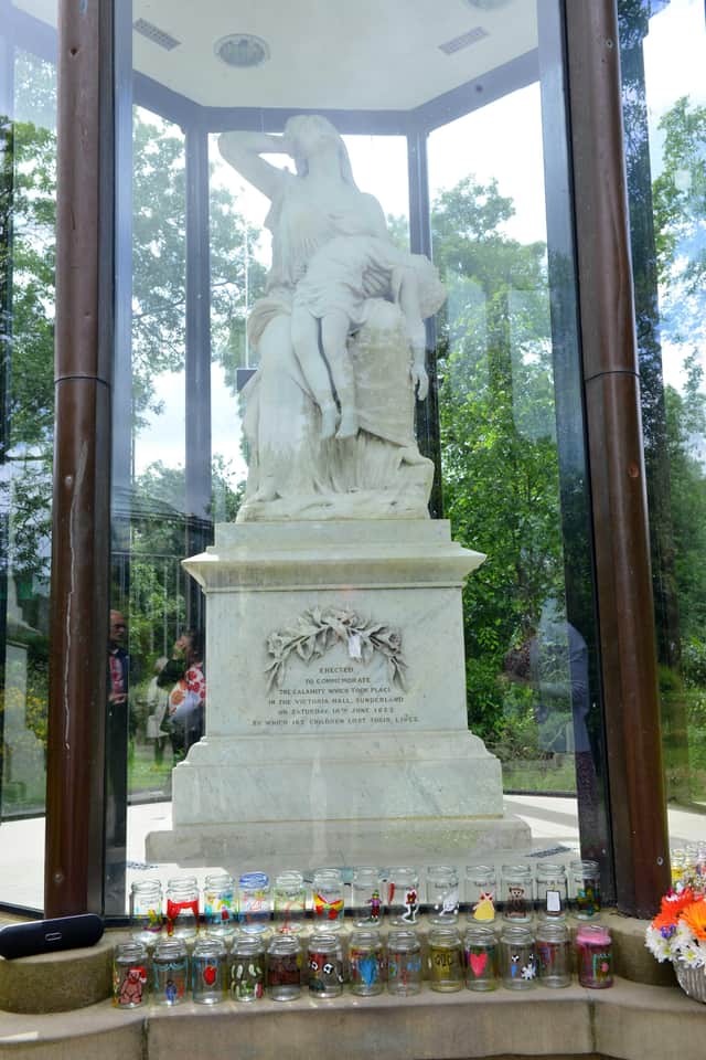 The Victoria Hall memorial.
