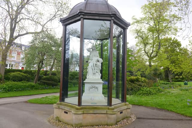The memorial to the children who died at Victoria Hall.