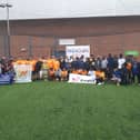 Teams of refugees have been taking part in a football tournament alongside a team from Northumbria Police. 