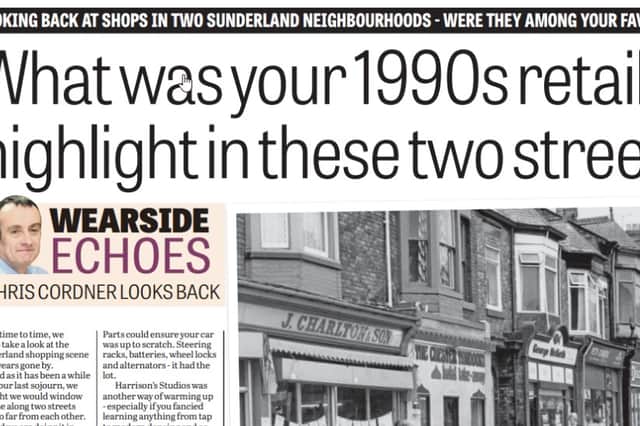 A Sunderland Echo flashback to the two streets as reported in 2017.