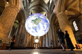 Luke Jerram's stunning sculpture Gaia is on display at Durham Cathedral until September 10