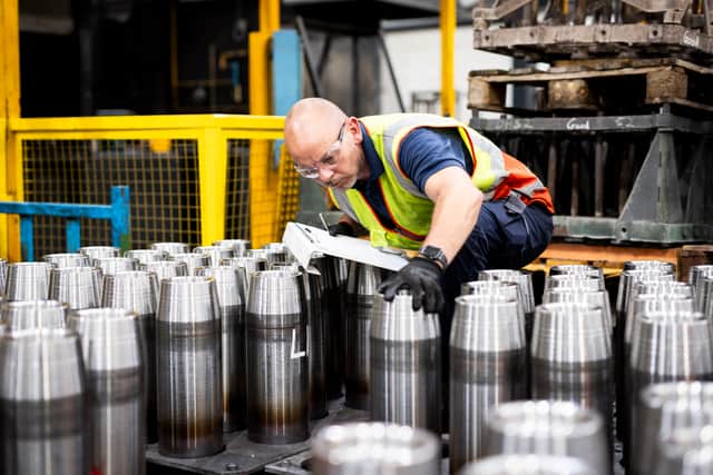 Picture by BAE Systems after the firm landed a £280million munitions contract.