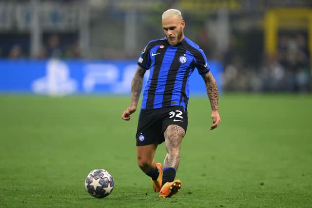 Newcastle United-linked defender Federico Dimarco in action for Inter Milan.