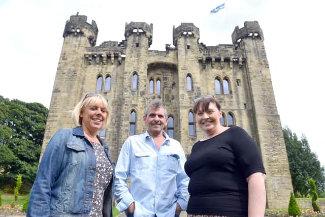 Hylton Castle is open to the public following restoration. Operations manager Nikki Vokes, Cllr Denny Wilson and learning co-ordinator Clare Dodd.