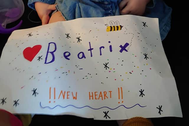 The family say Beatrix has had numerous messages and goodwill gifts.