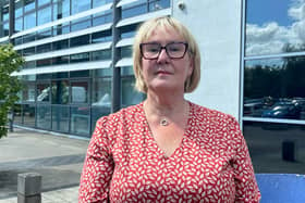 PA picture of Helen Ray, chief executive of the North East Ambulance Service outside the company's HQ in Newcastle, as bosses of the service have apologised to families after staff were accused of covering up errors and withholding evidence from coroners when patients died.