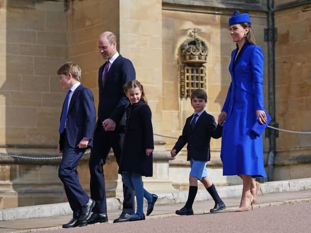 Prince and Princess of Wales with their three children 