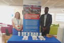 Gemma Taylor, the Trust's Workforce Development and Education Manager, and Tobi Oladipo, its Armed Forces Healthcare Lead, at a previous event. Picture c/o South Tyneside and Sunderland NHS Foundation Trust