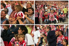 The crowd lapped up the atmosphere for Sunderland's first league game at the SoL in 1997.