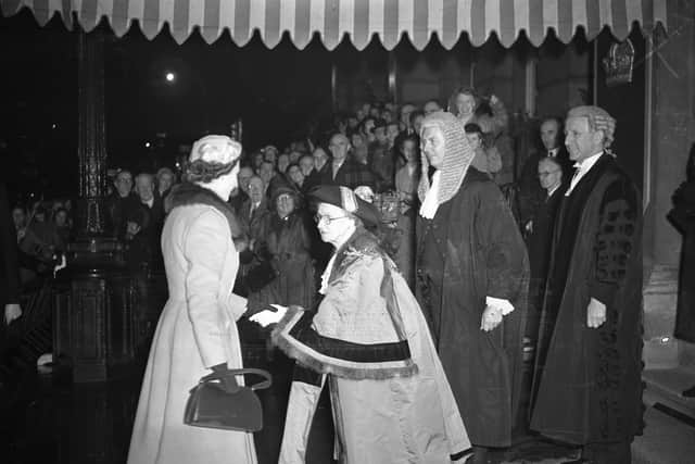 The Queen in Sunderland in 1954.