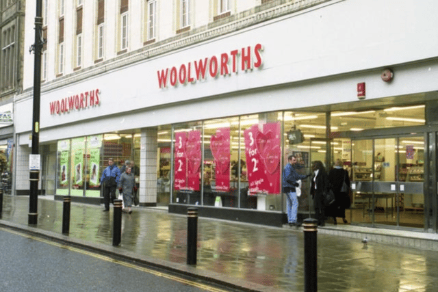 Woolworths in Fawcett Street, Sunderland, in 2001.