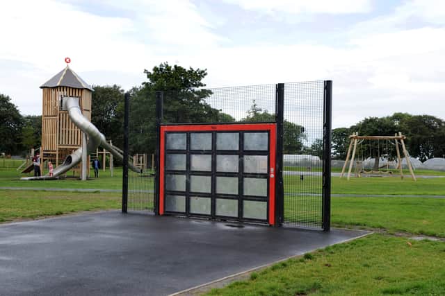 Picture issued by Sunderland City Council of new equipment in Thompson Park.