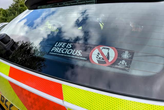 The 'Life is Precious' stickers.