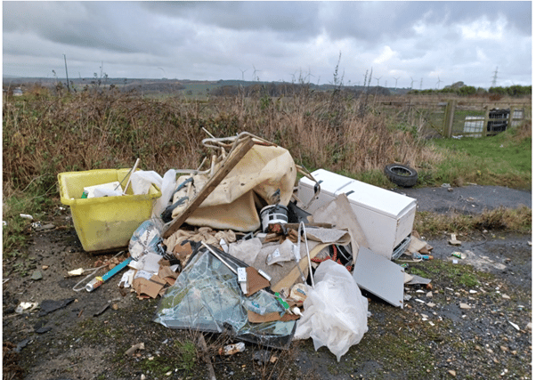 Waste on the former Cosy Estate site