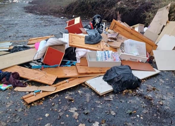 Rubbish dumped in Brickgarth