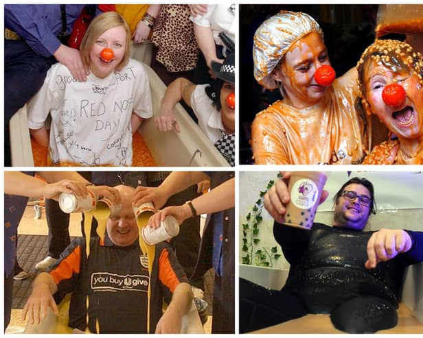 What a brave lot. Dip in to these fundraising bath pictures.