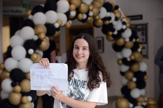Emily Paerce, 18, attained three A* grades in her A Levels.