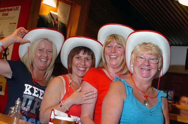 England fans watching the team in the Sports Bar at the Stadium of Light in 2010.