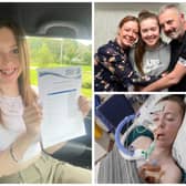 Kayleigh Llewellyn with her exam results - 4 years after her heart transplant.