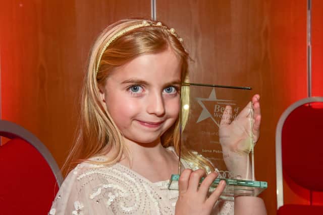 Luna Petrucci who won the Child of Achievement category at the Best of Wearside Awards 2019.