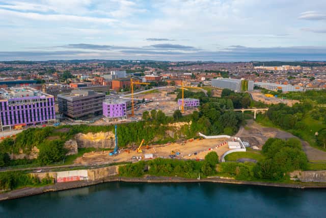 Vaux Housing site in July 2023. Picture issued by Sunderland City Council.