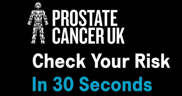 Take the risk checker. A call from Prostate Cancer UK.