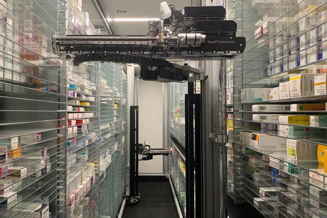 Inside the new pharmacy robot, which is in action at the Outpatient Pharmacy at Sunderland Royal Hospital