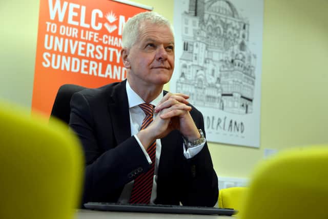 University of Sunderland Vice-Chancellor, Sir David Bell. 