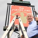 Race founder Sir Brendan Foster outside Greene King’s The Bamburgh pub, which has been temporarily renamed as ‘The Finish Line’ in celebration of this year’s AJ Bell Great North Run. Picture c/o Greene King.