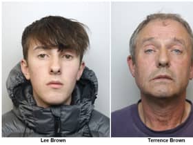 Lee and Terrence Brown, both of Freshwater Close, Great Sankey, have been sentenced to a total of more than 10 years for numerous sexual offences.