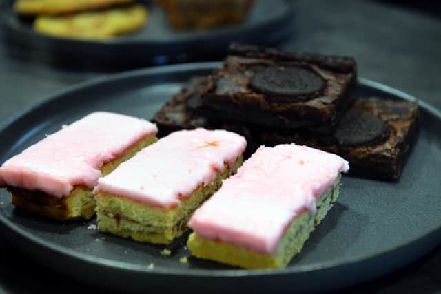 Tray bakes are included in the offer at both branches of Grinder 